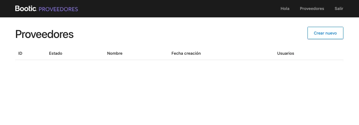Bolder Proveedores: Previo a creación de empresas proveedoras