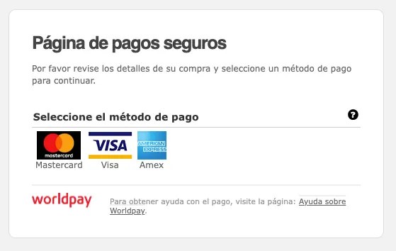Plataforma de pago