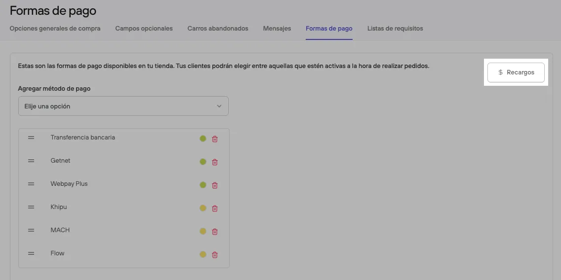 Ubicación configuración